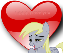 Size: 740x616 | Tagged: safe, derpy hooves, pegasus, pony, female, heart, hearts and hooves day, lasty's hearts, mare, photoshop, simple, solo, valentine, valentine's day
