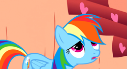 Size: 1099x597 | Tagged: safe, derpibooru import, screencap, rainbow dash, pegasus, pony, sonic rainboom (episode), solo