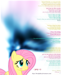 Size: 1600x1920 | Tagged: safe, artist:brodyblue, fluttershy, pegasus, pony, feelings, heart, love, love poem, poem, this could get mixed reactions, yay