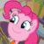 Size: 397x395 | Tagged: safe, pinkie pie, earth pony, pony, animated, apples to the core, content-aware scale, solo