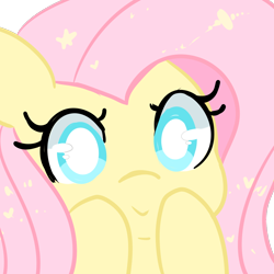 Size: 1000x1000 | Tagged: safe, artist:pegacornss, fluttershy, pegasus, pony, cataracts, close-up, solo