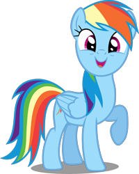 Size: 5000x6252 | Tagged: safe, artist:dashiesparkle, derpibooru import, rainbow dash, pegasus, pony, .svg available, absurd resolution, cute, dashabetes, happy, looking at you, simple background, smiling, solo, transparent background, vector