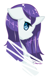 Size: 789x1200 | Tagged: safe, artist:acharmingpony, rarity, pony, unicorn, simple background, solo, transparent background, wet, wet mane, wet mane rarity