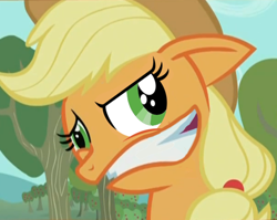 Size: 528x421 | Tagged: safe, applejack, earth pony, pony, derp, faic, female, mare, solo