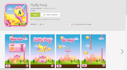 Size: 1065x593 | Tagged: safe, fluttershy, alicorn, pony, alicornified, app, flappy bird, flash game, fluttercorn, google play, race swap