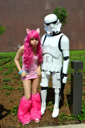 Size: 729x1096 | Tagged: safe, artist:hollywoodenvy, pinkie pie, human, cosplay, irl, irl human, photo, star wars, stormtrooper