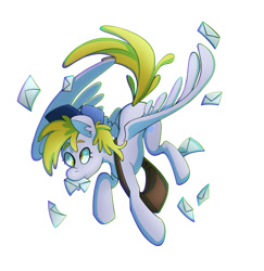 Size: 1024x1053 | Tagged: safe, artist:nintala, derpy hooves, pegasus, pony, female, hat, letter, mailbag, mailmare, mare, mouth hold, simple background, solo, white background