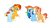 Size: 2776x1392 | Tagged: safe, artist:thesmall-artist, derpibooru import, rainbow dash, sunburst, oc, oc:fire blade, oc:magic rainbow, pegasus, pony, unicorn, male, offspring, parent:rainbow dash, parent:sunburst, parents:rainbowburst, rainbowburst, simple background, stallion, transparent background