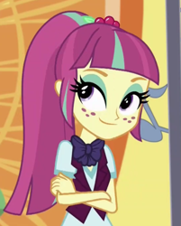 Size: 679x846 | Tagged: safe, screencap, sour sweet, dance magic, equestria girls, spoiler:eqg specials, clothes, cropped, crossed arms, crystal prep academy uniform, female, school uniform, solo