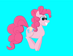 Size: 4500x3456 | Tagged: safe, artist:eillahwolf, pinkie pie, earth pony, pony, female, mare, pink coat, pink mane, simple background, solo