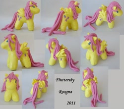 Size: 2420x2125 | Tagged: safe, artist:roogna, fluttershy, pegasus, pony, craft, sculpture, toy