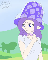 Size: 800x1007 | Tagged: safe, artist:jonfawkes, rarity, human, 30 minute art challenge, elf ears, humanized