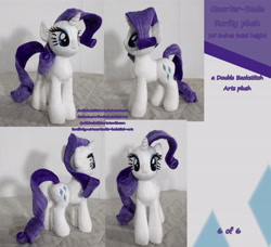 Size: 5000x4550 | Tagged: safe, artist:doublebackstitcharts, rarity, absurd resolution, irl, photo, plot, plushie, solo