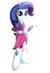 Size: 2480x3583 | Tagged: safe, artist:ikuvaito, rarity, equestria girls, clothes, dress, simple background, solo, transparent background