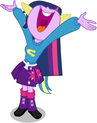 Size: 4734x6000 | Tagged: safe, artist:masem, derpibooru import, twilight sparkle, equestria girls, equestria girls (movie), absurd resolution, happy, helping twilight win the crown, open mouth, simple background, solo, transparent background, vector