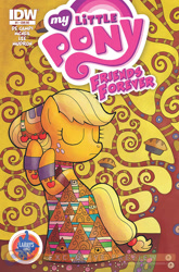 Size: 900x1366 | Tagged: safe, artist:agnesgarbowska, idw, applejack, earth pony, pony, cover, fine art parody