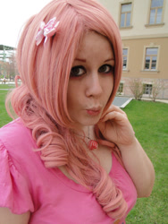 Size: 768x1024 | Tagged: safe, artist:akahishinu-chan, pinkie pie, human, cosplay, irl, irl human, photo, solo