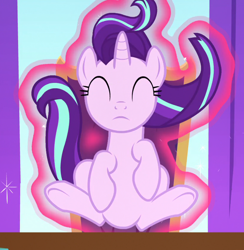 Size: 822x841 | Tagged: safe, screencap, starlight glimmer, pony, unicorn, a matter of principals, levitation, magic, telekinesis