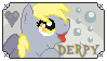 Size: 99x56 | Tagged: safe, artist:griffonchan, derpy hooves, pegasus, pony, deviantart stamp, female, mare, picture for breezies, solo