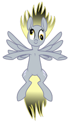 Size: 852x1476 | Tagged: safe, artist:themarquisofdorks, derpy hooves, pegasus, pony, burned, female, mare, solo