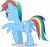 Size: 7000x6649 | Tagged: safe, artist:luckreza8, derpibooru import, rainbow dash, pegasus, pony, the mean 6, .svg available, absurd resolution, female, mare, open mouth, plot, rainbutt dash, simple background, solo, transparent background, underhoof, vector