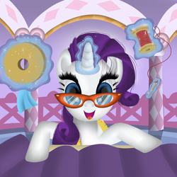 Size: 4000x4000 | Tagged: safe, artist:phoenixdash, rarity, pony, unicorn, female, horn, mare, solo, white coat