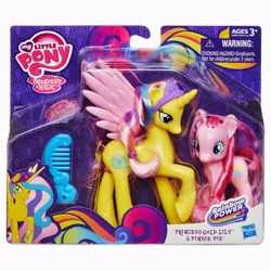 Size: 1600x1600 | Tagged: safe, pinkie pie, princess gold lily, alicorn, pony, brushable, irl, official, photo, toy