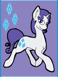 Size: 768x1024 | Tagged: safe, artist:sparklegirl13, elusive, rarity, pony, unicorn, rule 63, solo