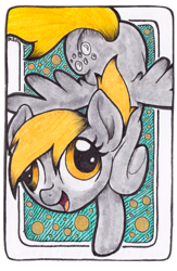 Size: 1024x1570 | Tagged: safe, artist:emfen, derpy hooves, pegasus, pony, female, mare, solo