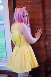 Size: 1360x2048 | Tagged: safe, artist:koi-ishly, fluttershy, human, cosplay, irl, irl human, photo, solo