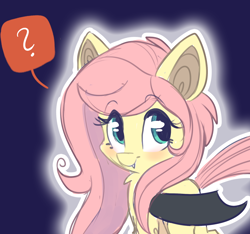 Size: 1280x1200 | Tagged: safe, artist:indiefoxtail, fluttershy, bat pony, pony, askbattyshy, flutterbat, solo, tumblr