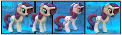 Size: 6006x1753 | Tagged: safe, artist:nazegoreng, rarity, irl, photo, plushie, solo, watermark