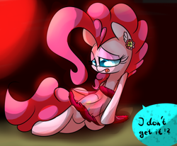 Size: 500x412 | Tagged: safe, artist:madacon, pinkie pie, earth pony, pony, clothes, nightgown, solo