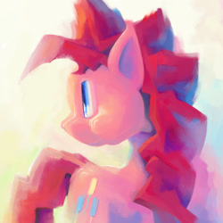 Size: 1664x1664 | Tagged: safe, artist:dahtamnay, pinkie pie, earth pony, pony, female, mare, simple background, solo, white background