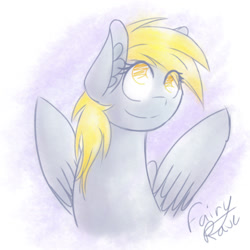 Size: 960x960 | Tagged: safe, artist:fairyrave, derpy hooves, pegasus, pony, female, mare, solo