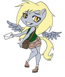 Size: 1024x1209 | Tagged: safe, artist:jadexenapus, derpy hooves, equestria girls, ponied up, solo