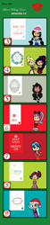 Size: 728x3264 | Tagged: safe, artist:obeliskgirljohanny, indigo zap, sour sweet, oc, oc:azure/sapphire, oc:cerise rose, oc:precious kitten, oc:rosibella, oc:scarla, oc:turtledove, human, equestria girls, advent calendar, christmas, crossdressing, disney, disney fashion, hand of hip, hat, holiday, humanized, jewelry, meme, mickey ears, santa hat, tiara