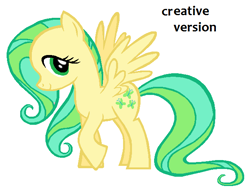 Size: 644x498 | Tagged: safe, fluttershy, pegasus, pony, donut steel, female, mare, recolor, solo