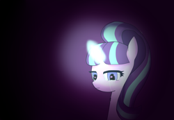 Size: 1560x1080 | Tagged: safe, artist:nicxchy, starlight glimmer, pony, unicorn, crying, glowing horn, solo