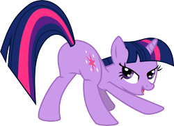 Size: 7064x5111 | Tagged: safe, artist:baka-neku, derpibooru import, twilight sparkle, a canterlot wedding, absurd resolution, featureless crotch, plot, simple background, solo, transparent background, twibutt, vector