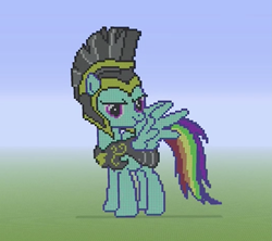 Size: 1151x1024 | Tagged: safe, derpibooru import, rainbow dash, pegasus, pony, minecraft, minecraft pixel art, pixel art