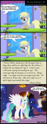 Size: 1529x3976 | Tagged: safe, artist:toxic-mario, derpy hooves, princess celestia, princess luna, alicorn, pegasus, pony, abuse, comic, derpy hooves is not amused, derpybuse, derpygate, female, food, letter, mare, muffin, offscreen character, sisters, trollestia