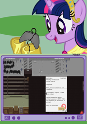 Size: 563x799 | Tagged: safe, derpibooru import, twilight sparkle, twilight sparkle (alicorn), alicorn, pony, exploitable meme, female, gamer twi, mare, meme, obligatory pony, papers please, tv meme, video game