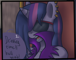 Size: 2268x1798 | Tagged: safe, artist:reneesdetermination, derpibooru import, twilight sparkle, anthro, comic:heart burn