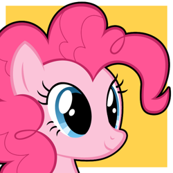 Size: 600x600 | Tagged: safe, artist:dozeu, pinkie pie, earth pony, pony, bust, pixiv, portrait, solo