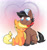 Size: 1789x1921 | Tagged: safe, artist:graystripe64, applejack, full steam, promontory, earth pony, pony, blushing, female, male, promontjack, shipping, straight, tail wag