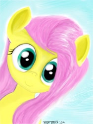 Size: 1536x2048 | Tagged: safe, artist:train wreck, fluttershy, pegasus, pony, female, mare, painting, solo