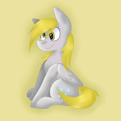 Size: 1024x1024 | Tagged: safe, artist:despotshy, derpy hooves, pegasus, pony, female, mare, sitting, solo