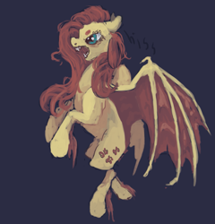 Size: 1869x1950 | Tagged: safe, artist:weepysheep, fluttershy, pegasus, pony, female, flutterbat, mare, solo