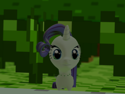 Size: 1024x768 | Tagged: safe, artist:php74, rarity, pony, unicorn, 3d, chikorita, crossover, fusion, gmod, pokémon, tall grass, wat, what has science done